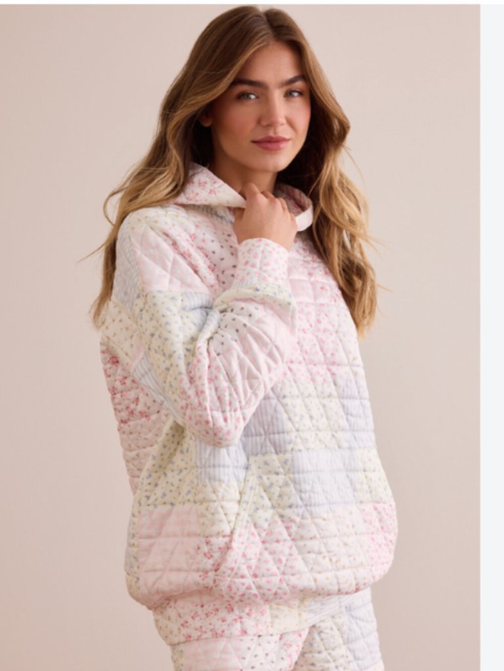 Altar'd State Move Free Patchwork Hoodie - XS